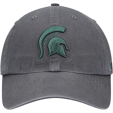 Men's '47 Charcoal Michigan State Spartans Clean Up Adjustable Hat