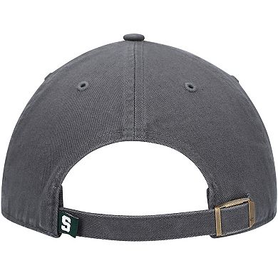 Men's '47 Charcoal Michigan State Spartans Clean Up Adjustable Hat