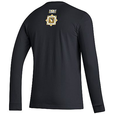 Men's adidas Black Pittsburgh Penguins Reverse Retro 2.0 Fresh Playmaker Long Sleeve T-Shirt