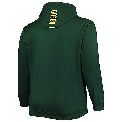 Men's Green Green Bay Packers Big & Tall Logo Pullover Hoodie