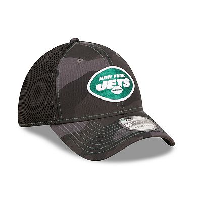 Men's New Era Camo/Black New York Jets  Logo Neo 39THIRTY Flex Hat