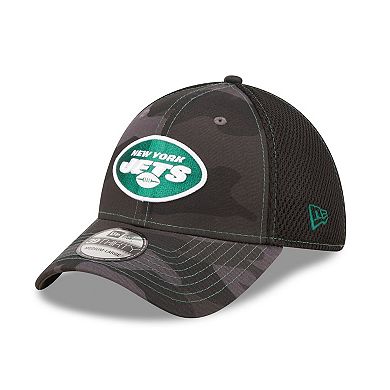 Men's New Era Camo/Black New York Jets  Logo Neo 39THIRTY Flex Hat