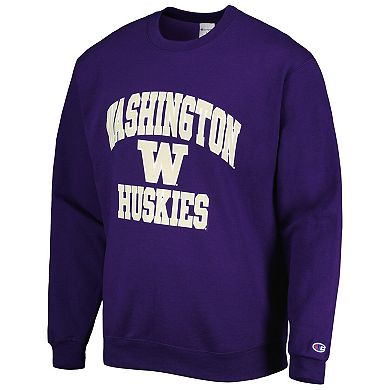 Men's Champion Purple Washington Huskies High Motor Pullover Sweatshirt