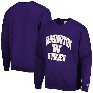 Men's Champion Purple Washington Huskies High Motor Pullover Sweatshirt