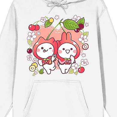 Men's Mimi & Neko Flowers & Fruits Hoodie