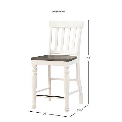 Steve Silver Co. Joanna Two Tone Counter Stool 2-piece Set