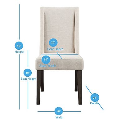 Steve Silver Co. Napa Upholstered Dining Chair 2-piece Set