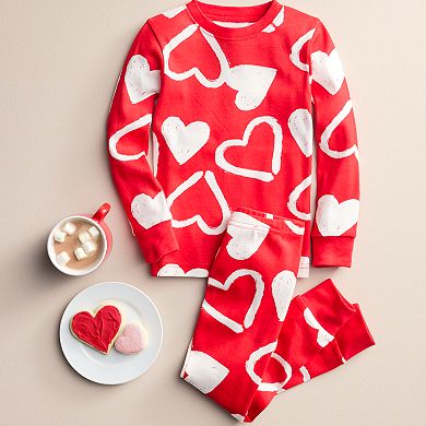 Toddler Carter's 2-Piece Valentine's Day Hearts Tops & Bottoms Pajama Set