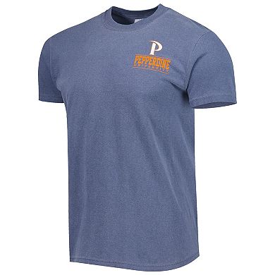 Men's Navy Pepperdine Waves Logo Campus Icon T-Shirt