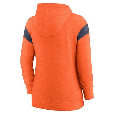 Women's Nike Orange/Navy Denver Broncos Monaco Lightweight Full-Zip Hoodie