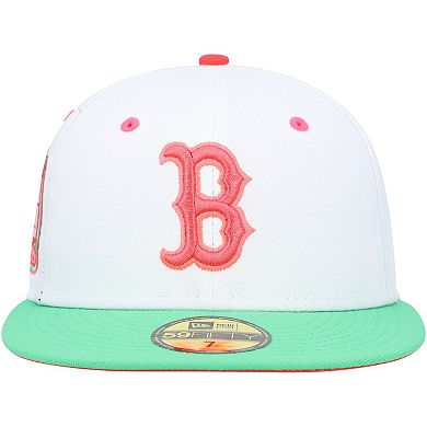 Men's New Era White/Green Boston Red Sox 1999 MLB All-Star Game Watermelon Lolli 59FIFTY Fitted Hat