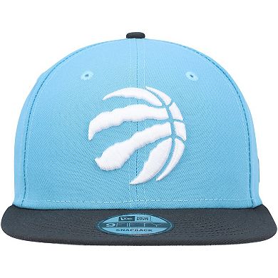 Men's New Era Turquoise/Charcoal Toronto Raptors Two-Tone 9FIFTY Snapback Hat