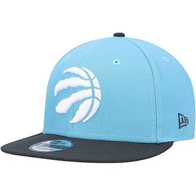 Men's New Era Turquoise/Charcoal Toronto Raptors Two-Tone 9FIFTY Snapback Hat