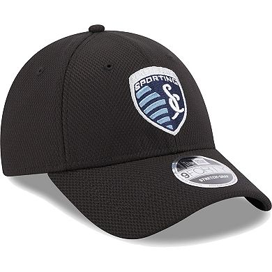 Men's New Era Black Sporting Kansas City Basic 9FORTY Mesh Snapback Hat
