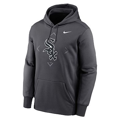 Men's Nike Anthracite Chicago White Sox Bracket Icon Performance Pullover Hoodie
