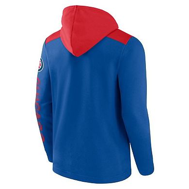 Men's Fanatics Branded Royal Chicago Cubs Walk Off Fleece Full-Zip Hoodie