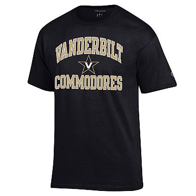 Men's Champion Black Vanderbilt Commodores High Motor T-Shirt