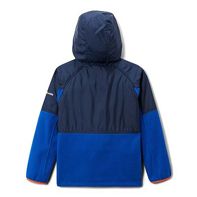 Youth Columbia Navy Florida Gators Flanker Raglan Full-Zip Hoodie