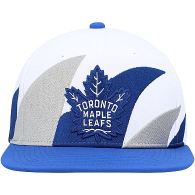 Men's Mitchell & Ness White/Blue Toronto Maple Leafs Vintage Sharktooth Snapback Hat