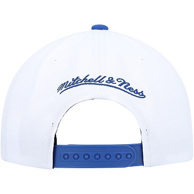 Men's Mitchell & Ness White/Blue Toronto Maple Leafs Vintage Sharktooth Snapback Hat