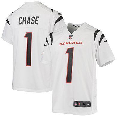 Youth Nike Ja'Marr Chase White Cincinnati Bengals Player Game Jersey