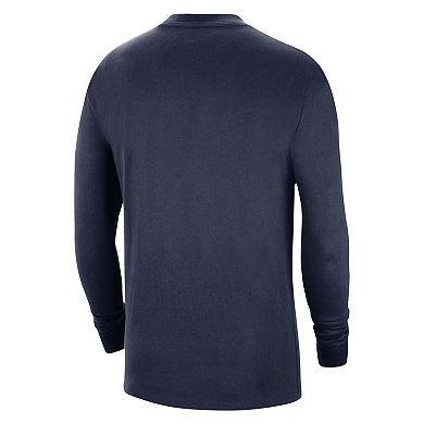 Men's Nike Navy Virginia Cavaliers Seasonal Max90 2-Hit Long Sleeve T-Shirt
