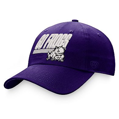 Men's Top of the World Purple TCU Horned Frogs Slice Adjustable Hat