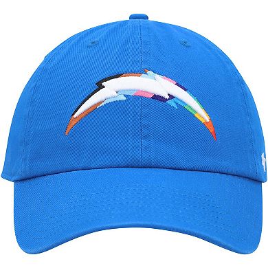 Men's '47 Powder Blue Los Angeles Chargers Pride Clean Up Adjustable Hat