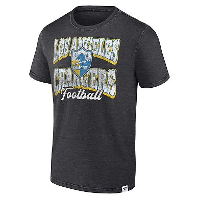 Men's Fanatics Branded Heather Charcoal Los Angeles Chargers Force Out T-Shirt