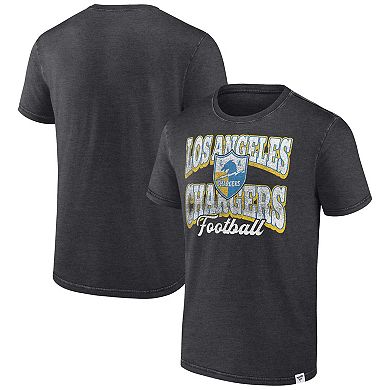 Men's Fanatics Branded Heather Charcoal Los Angeles Chargers Force Out T-Shirt