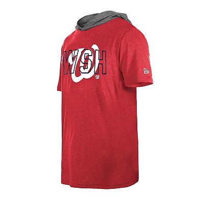 Men's New Era Red Washington Nationals Team Hoodie T-Shirt