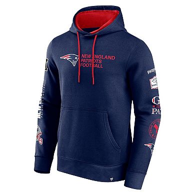 Men's Fanatics Branded Navy New England Patriots Extra Innings Pullover Hoodie