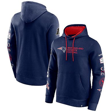 Men's Fanatics Branded Navy New England Patriots Extra Innings Pullover Hoodie