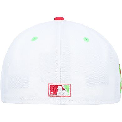 Men's New Era White/Coral Detroit Tigers  1968 World Series Strawberry Lolli 59FIFTY Fitted Hat