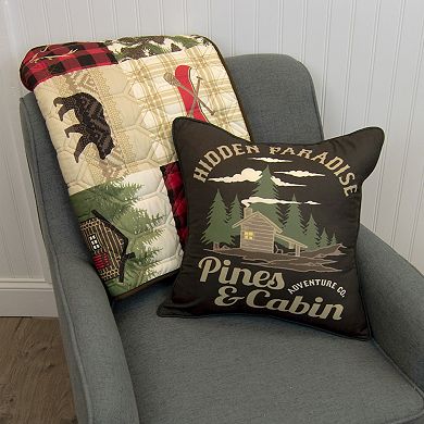 Donna Sharp Cedar Lodge Paradise Decorative Pillow