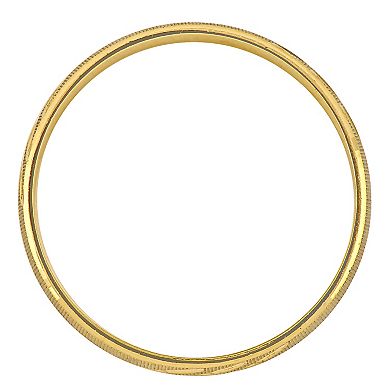 Stella Grace 10k Gold 6 mm Striped Brushed Finish Wedding Band