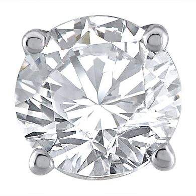 Yours and Mined 14k White Gold 1/2 Carat T.W. GSI Certified Diamond Solitaire Stud Earrings