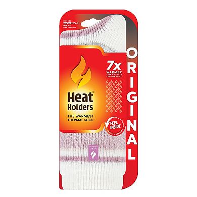 Women's Heat Holders Original 7X Warmer Stripe Heavyweight Thermal Socks
