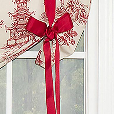 RLF Home Naomi Tie-Up Valance Coordination Ribbon Tie. Rod Pocket