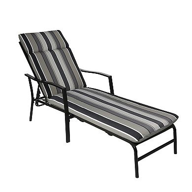 HFI O'Sundeck Stripe Chaise Lounge Cushion