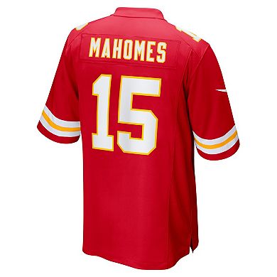 Men's Nike Patrick Mahomes Red Kansas City Chiefs Super Bowl LVII (2022 Season) Patch Game Jersey