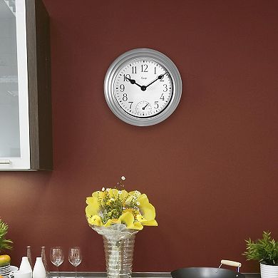 La Crosse Technology Equity by La Crosse 29007 8-in. Indoor/Outdoor Basics Wall Clock