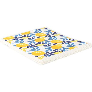 Kitchen Dishcloth Set with Fruit Patterns (8 x 7 in, 6 Pack)