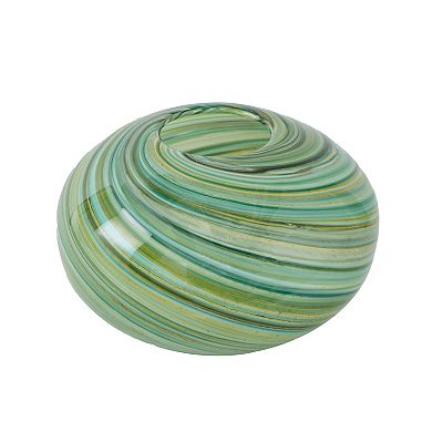A&B Home Swirl Glass Vase Table Decor