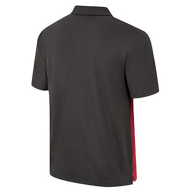 Men's Colosseum Charcoal Stanford Cardinal Two Yutes Polo