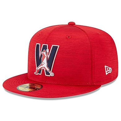 Men's New Era  Red Washington Nationals 2023 Clubhouse 59FIFTY Fitted Hat