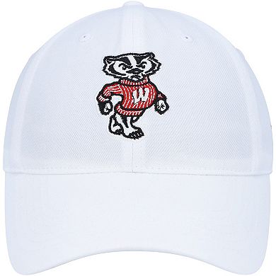 Men's Under Armour White Wisconsin Badgers Classic Adjustable Hat