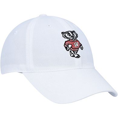 Men's Under Armour White Wisconsin Badgers Classic Adjustable Hat