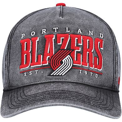 Men's '47 Black Portland Trail Blazers Fontana Hitch Snapback Hat