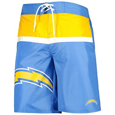 Men's G-III Sports by Carl Banks Powder Blue Los Angeles Chargers Sea Wind Swim Trunks